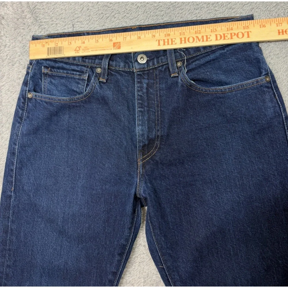 Levis 512 Jeans Mens 32x32 Blue Slim Taper Made & Crafted Organic Cotton Denim